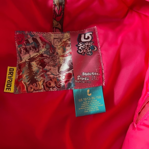 Like New Girl’s Burton snowboarding jacket size L 10/12 - Picture 5 of 5